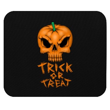 Discover Pumpkin Skull trick or treat Mouse Pads