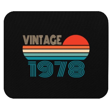 Discover 1978 Vintage born in Retro age Birthday gift idea Mouse Pads