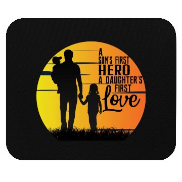 Discover BEST DAD/FATHER relationship with SON & DAUGHTER Mouse Pads