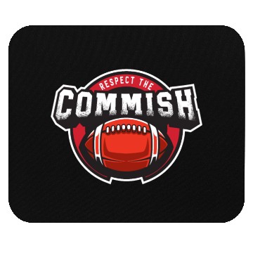 Discover Respect The Commish Fantasy Football Funny Mouse Pads