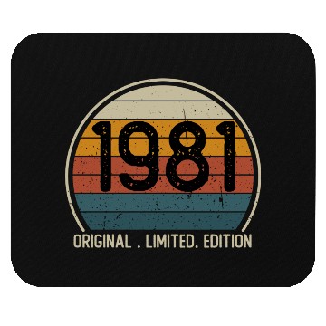 Discover 1981 Vintage 40th Birthday 40 Years Old Mouse Pads