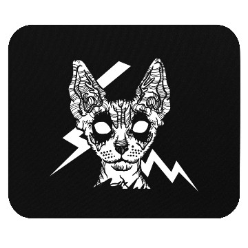 Discover Black Metal Sphynx Mouse Pads