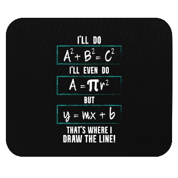 Discover Funny math saying equation math joke Mouse Pads