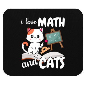 Discover I Love Math And Cats Mathematics Mouse Pads