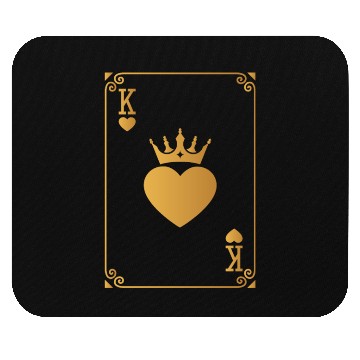 Discover King of Hearts King Queen Couple Halloween Costume Mouse Pads