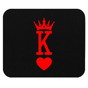 Discover King of Hearts King Queen Couple Halloween Costume Mouse Pads