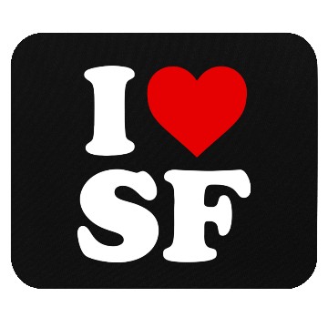 Discover I Love Sf San Francisco Heart Mouse Pads