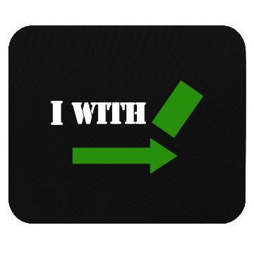 Discover I with a green card Mouse Pads