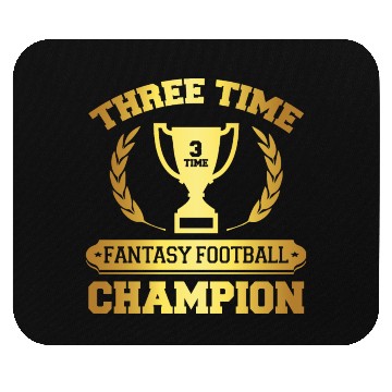 Discover Three Time Fantasy Football Champion Mouse Pads