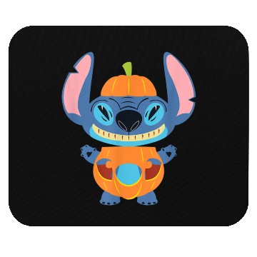 Discover Stitch Pumpkin Halloween Mouse Pads