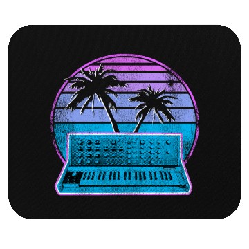 Discover Analog Synthesizer Synthwave Vintage Retrowave Mouse Pads