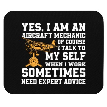 Discover Aircraft Mechanic Expert Gift Mouse Pads