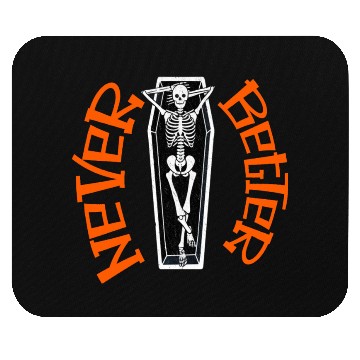 Discover Pumpkin, Dancing Skeleton Never Better Skull Skele Mouse Pads