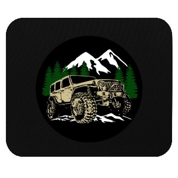 Discover Mountain Jeep Mouse Pads
