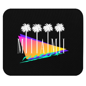 Discover Miami Florida Retro Style Mouse Pads