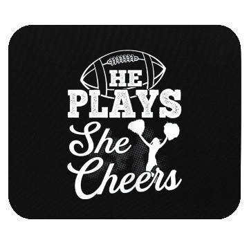 Discover Cheer Mom Football Son Mouse Pads