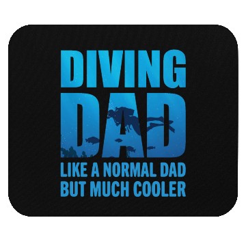 Discover Diving Dad Scuba Diving Mouse Pads