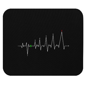 Discover Motorcycle heartbeat gear Mouse Pads
