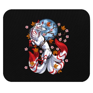 Discover Japanese Fox Kitsune Mouse Pads