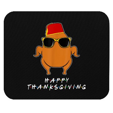 Discover Thanksgiving For Friends Funny Turkey Mouse Pads