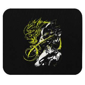Discover green shadow dragon Mouse Pads