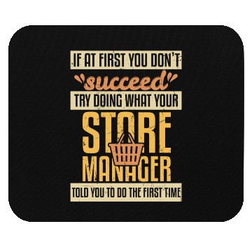 Discover Store Manager Supervisor Store Worker Mouse Pads