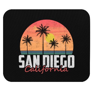 Discover San Diego CA California Pacific Beach Mouse Pads