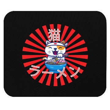 Discover Neko Ramen - Cat Ramen Kawaii Mouse Pads