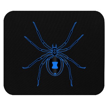Discover Black Widow Blue Design Mouse Pads