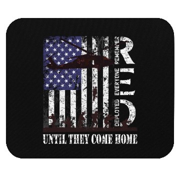 Discover RED Friday Remember Everyone Deployed US Flag Army Mouse Pads