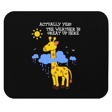 Discover Storm Chaser Funny Cloud Giraffe Apparel Mouse Pads