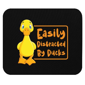 Discover Easily Distracted By Ducks Duck Rubber Duck Mouse Pads