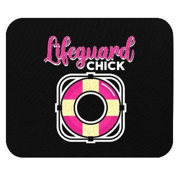 Discover Lifeguard Chick Rescuer Pool Guard Lifeguarding Mouse Pads