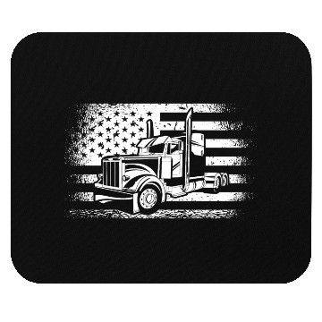 Discover American Truck Driver Mouse Pads