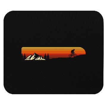 Discover Sunset mountain bike Mouse Pads