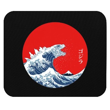 Discover Great Wave Off Kanagawa Circle Mouse Pads