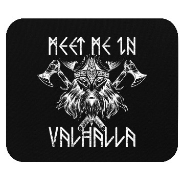 Discover Meet Me In Valhalla Nordic Mouse Pads Runes Vikings