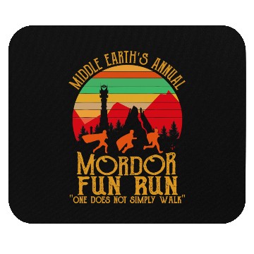 Discover Mordor Fun Run One läuft nicht einfach Vintage Mouse Pads