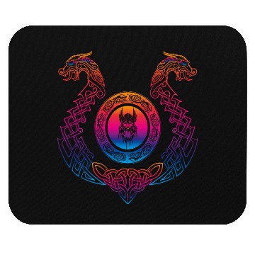 Discover Viking Dragon Tattoo Mouse Pads