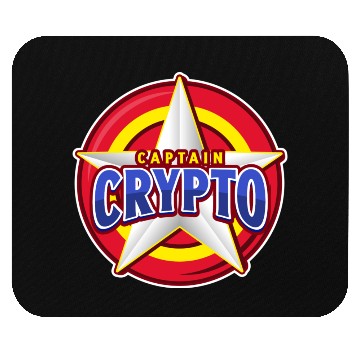 Discover CAPTAIN CRYPTO SUPERHERO Mouse Pads