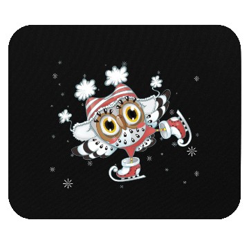 Discover owl skating Mouse Pads