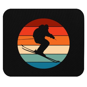 Discover Skiing Skier Vintage Mouse Pads