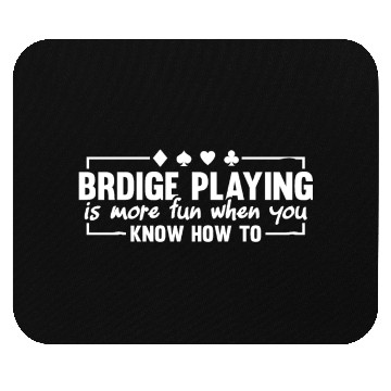 Discover Retro Bridge Player Bridge Card Game Mouse Pads