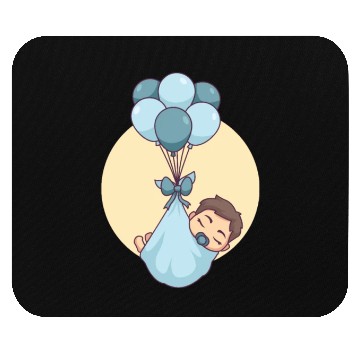Discover Miscellaneous Baby Boy In Blue Mouse Pads
