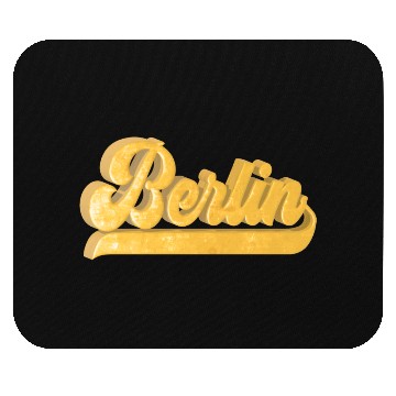 Discover Golden Berlin Bling Bling Logo Mouse Pads