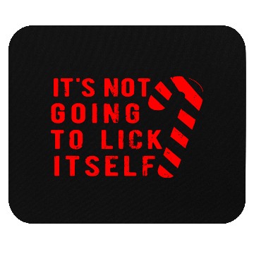 Discover Funny Christmas Candy Cane Rude Christmas Mouse Pads