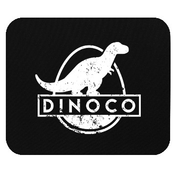 Discover Dinoco White Distressed Mouse Pads