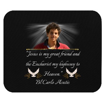 Discover Blessed Carlo Acutis Quote Mouse Pads Mouse Pads Perfect