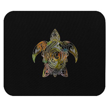 Discover tribal turtle Mouse Pads
