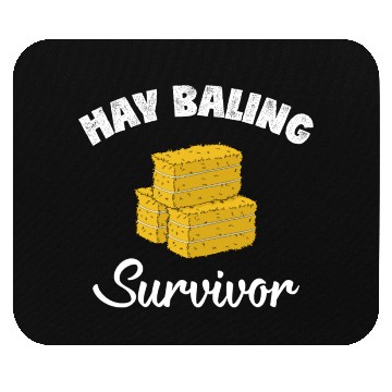 Discover Survivor Farm Work Baling Hay Bale design Mouse Pads